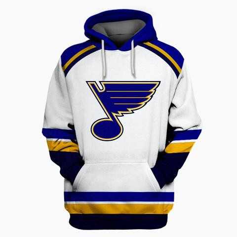 Blues White All Stitched Hooded Sweatshirt,We sell and wholesale Blues White All Stitched Hooded Sweatshirt on line form chian!